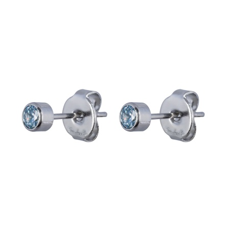 Пусеты Fiore Luna, Cubic zirconia Ske Blue, SWE0128 SB S